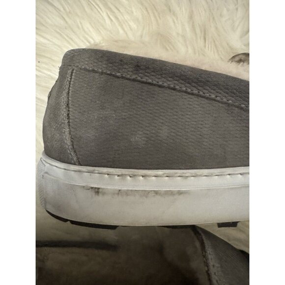 Ross & Snow‎ Matteo Genuine Shearling Loafer Sneaker USA 13 Water Resistant Gray main image 7